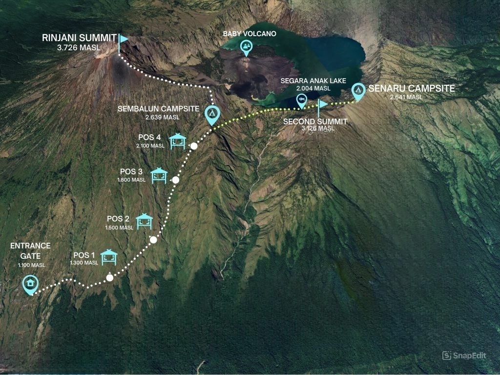 mount rinjani trekking packages